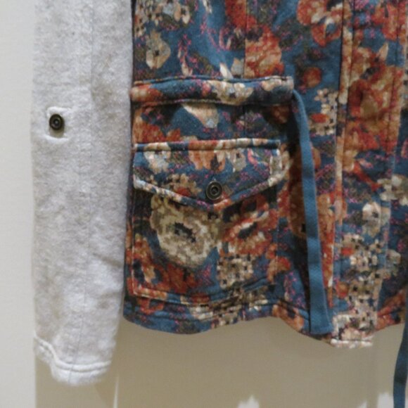 ANTHROPOLOGIE SATURDAY SUNDAY Floral Delwyn Jacket Cotton Terry Boho - Size S - Picture 3 of 15